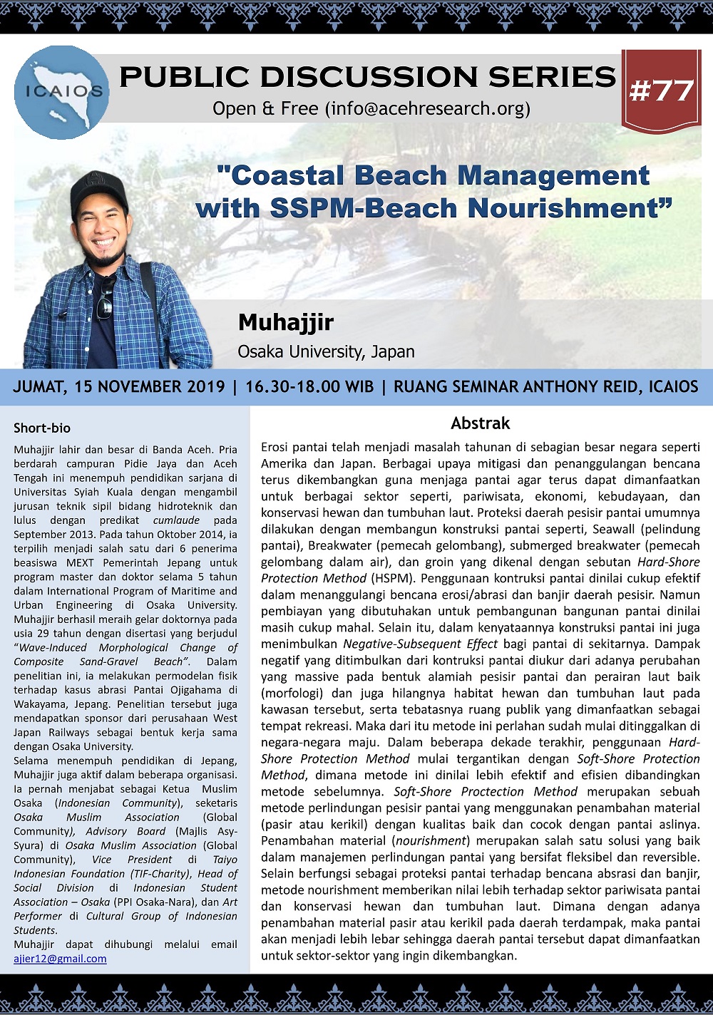 PDS #77: Coastal Beach Management with SSPM-Beach Nourishment