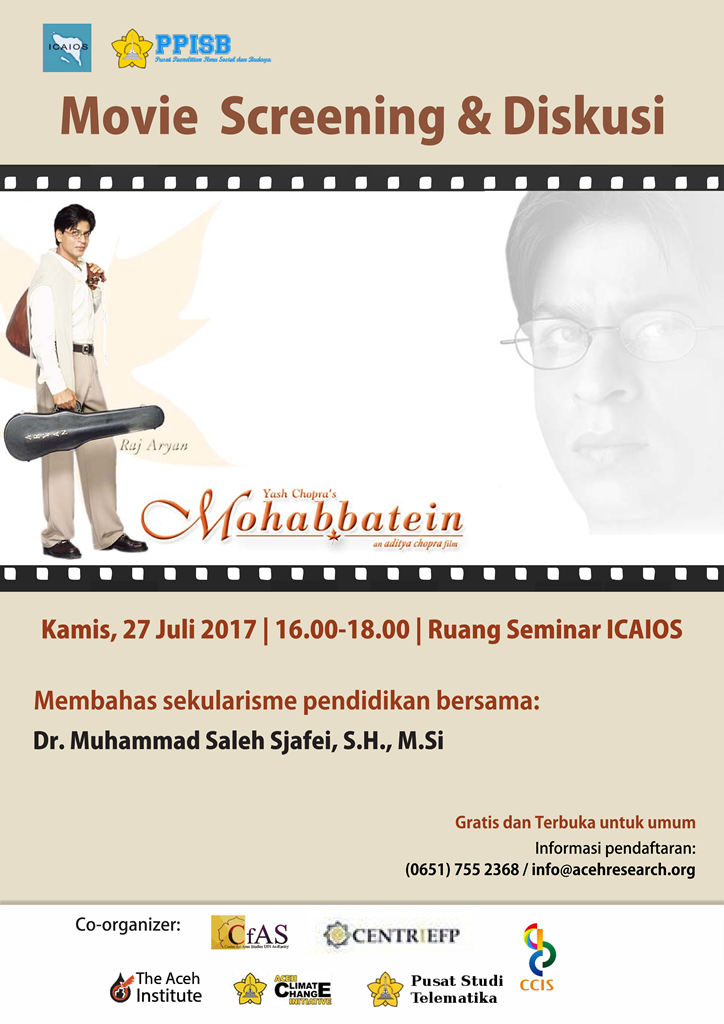 Movie Screening and Discussion #2 : Mohabbatein