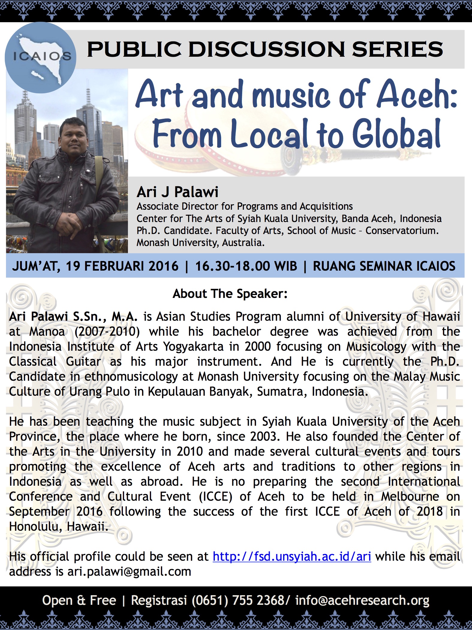 PDS: Art and Music of Aceh: From Local to Global