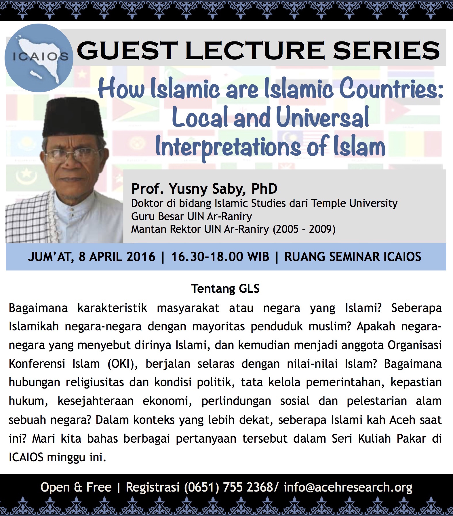 GLS: How Islamic are Islamic Countries: Local and Universal Interpretations of Islam