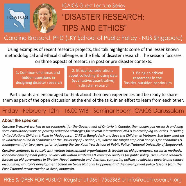 GLS: Disaster Research: Tips and Ethics
