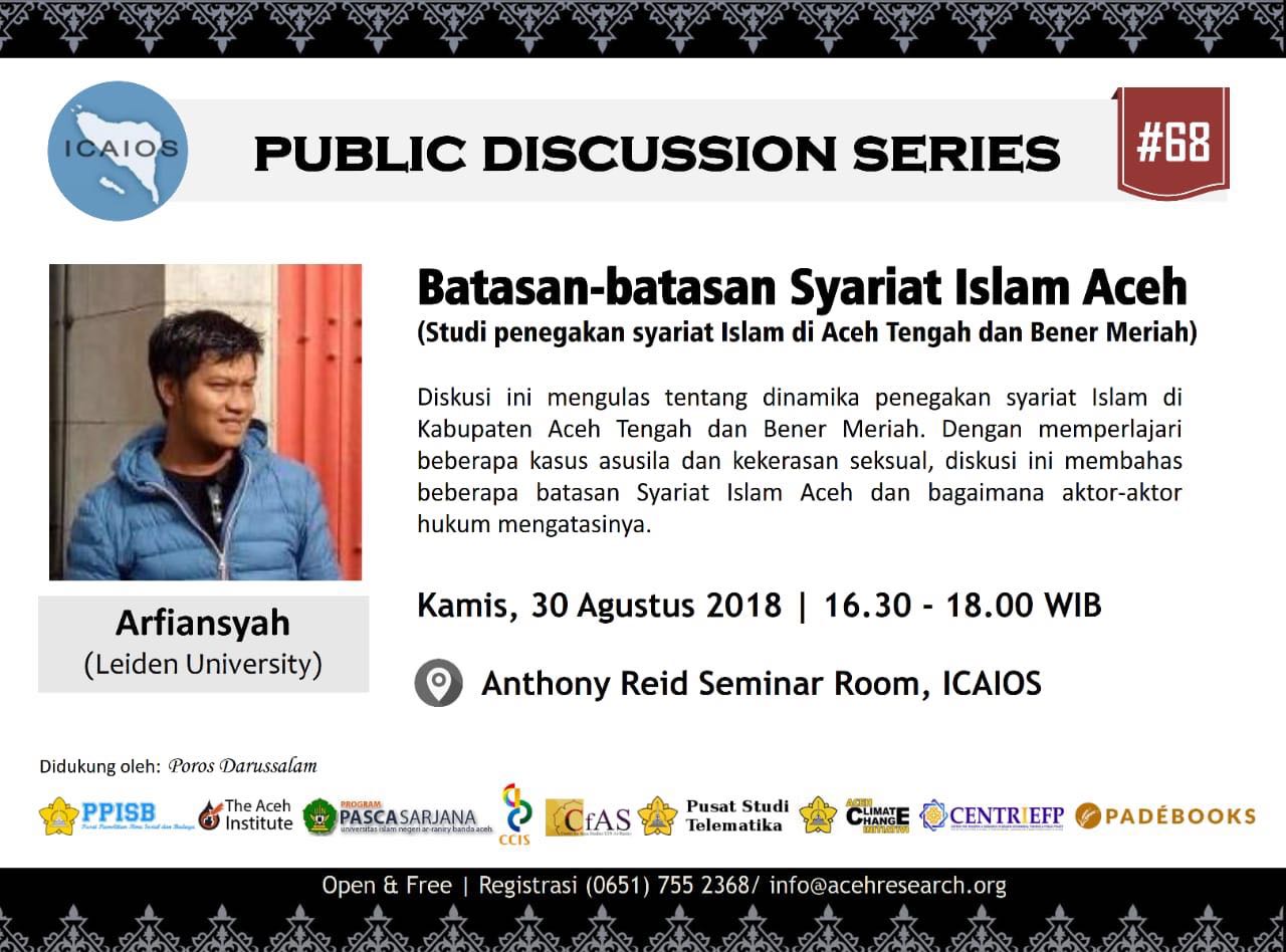 PDS #68 : Batasan-batasan Syariat Islam Aceh