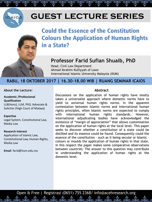 GLS : Could the Essence of the Constitution Colours the Application of Human Rights in a State?
