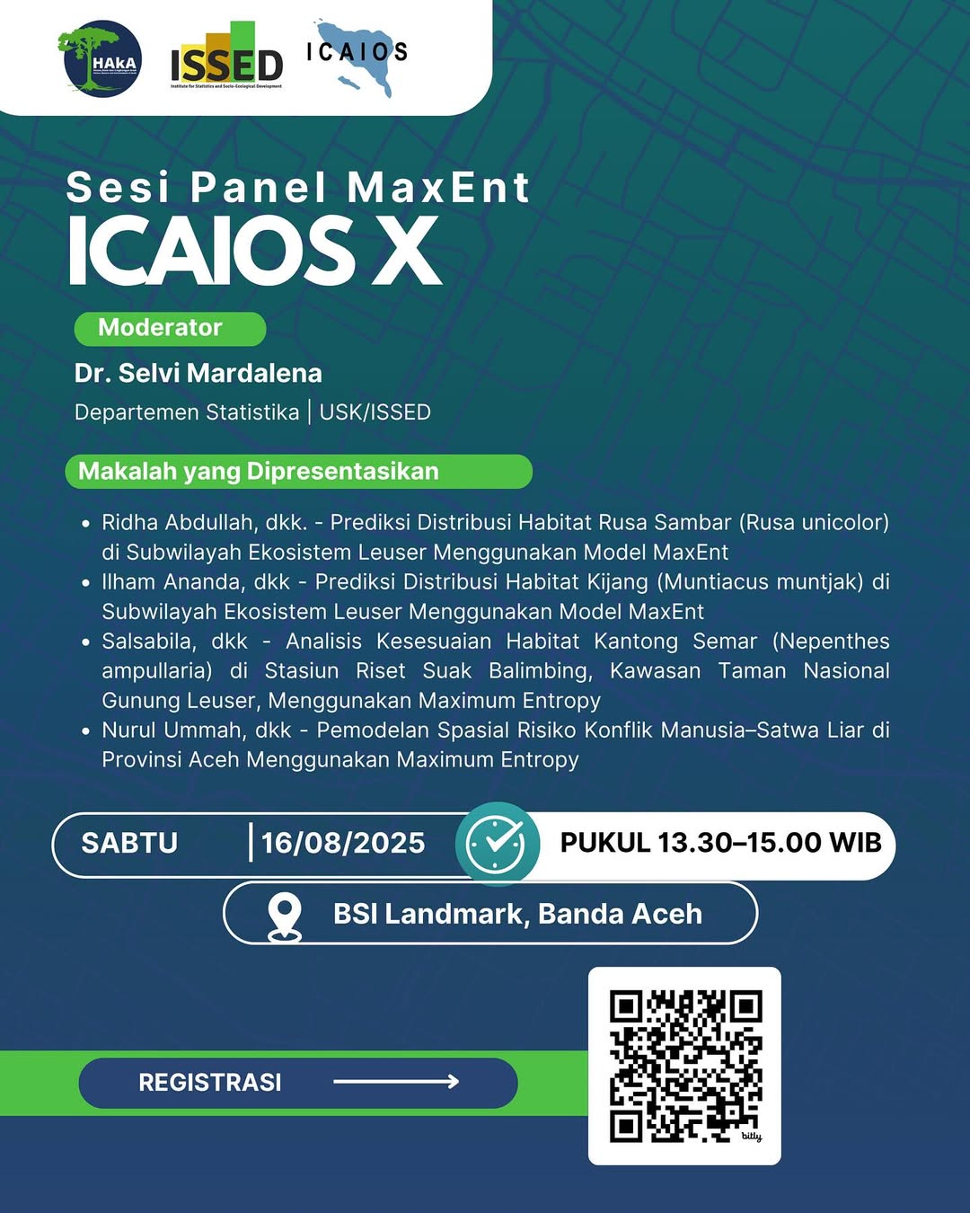 Sesi Panel MaxEnt di ICAIOS X